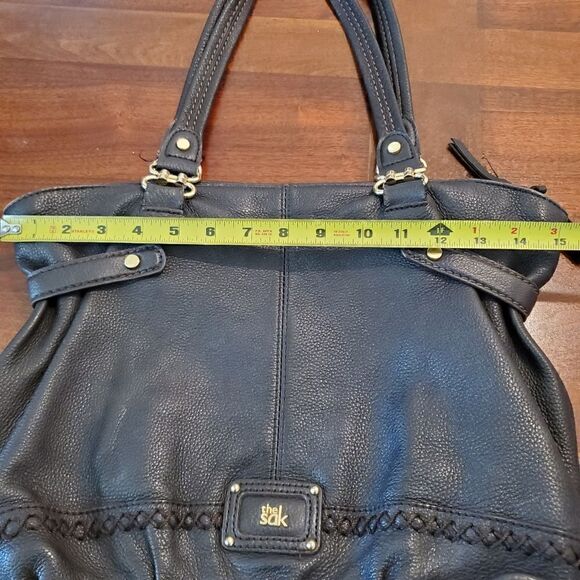 The Sak Brown Pebbled Leather Torrance Shoulder Bag Zip Close Casual - Picture 12 of 12